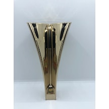 Plastik 4'Lü Gold Kaplama Koltuk - Mobilya Ünite Ayağı 18 Cm