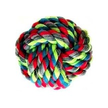 Diş İpi Düğümlü Köpek Oyuncağı Top 6.5 CM