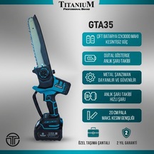 Gta35 Şarjlı Akülü Budama Testeresi Çantalı Dijital Gösterge