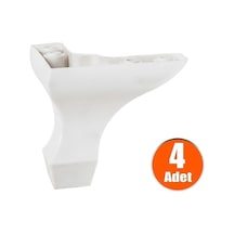 Mobaksaksesuar Sirena Lükens Ayak Beyaz 8 Cm 4 Adet