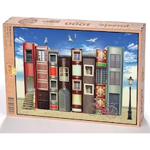 King Of Puzzle Kitap Sokağı Ahşap Puzzle 1000 Parça