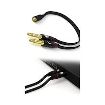 3.5mm Kulaklık Mikrofon Ayırıcı Kablo Aparat 3.5mm Dişi 2x3.5mm Erkek Kulaklık Mic Audio Dönüştürücü