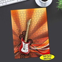 Elektronik Gitar Müzisyen Sanatçı 240 Parça Puzzle Yapboz-9896