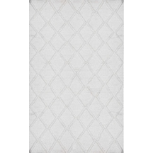 Eko Halı Jade Dıamond Cream Naturel Kazak Örgü Desenli El Dokuma Örgü Halı - 200X300