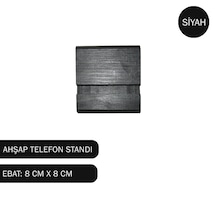 1 Adet Siyah Ahşap Telefon Standı Tablet Stant Telefon Tutucu