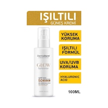 Dermaderm Glow & Shimmer Simli Güneş Kremi SPF50 100 G