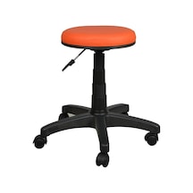 Bürocci Plastik Ayaklı Tabure-Turuncu-2999G0123