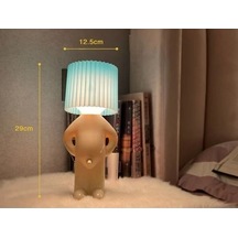 Szypzstore Yaratıcı Mr.p Küçük Utangaç Masa Lambası Başucu Gece Lambası Küçük Yaramaz Çocuk Masa Lambası Sygdvl Kırmızı