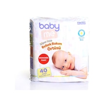 Baby Me Ekonomik Paket Süper İnce Bebek Bakım Örtüsü 60 x 90 CM - 40 Adet