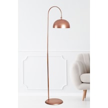 Lambader Eskitme Metal Gövde Modern Tasarım Ayarlanabilir Başlık Yerden Dekoratif Aydınlatma 160 Cm - Bakır