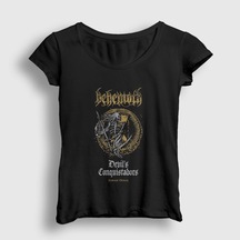 Presmono Kadın Reaper Behemoth T-shirt Siyah