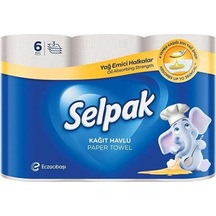 Selpak Extra Kağıt Havlu 3 Katlı Yağ Emici Halkalar 6'lı