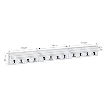 Kenzlife Askılık Dönence Crd 10 117 Portmanto Vestiyer Askılığı 3 Parça Mat Suntalam 12 Adet Plastik Askı Beyaz