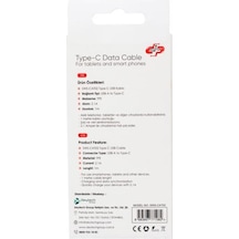 Swiss SWS-CAT02 Power Type-C Silikon Kaplamalı Data ve Şarj Kablosu - Beyaz 1M