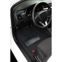 Peugeot 5008 Crossover 2023 Uyumlu 3 Cm Havuzlu 5 Parça Set 4d Paspas Takımı Siyah - Gri