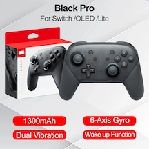 Siyah Pro-switch Pro Gamepad Nintendo Switch Lite İçin Oled Joystick Denetleyici 1300mah Ns Oyun Kablosuz Bluetooth Joypad Uyandırma Fonksiyonu