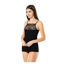 Kadın İp Askılı Geniş Dantelli Bayan Atlet Fanila 6033 001