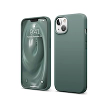 Newface - 9 - İphone 14 Kılıf First Silikon - - Edntrend - Koyu Yeşil