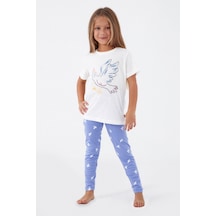 Roly Poly 3075 Bird Smile Kız Çocuk Tayt Takım KREM