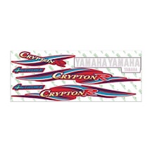 Yamaha Crypton 2005 - 2008 Uyumlu Kırmızı Sticker Set 001