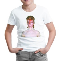David Bowie Beyaz Çocuk Tshirt