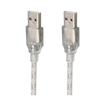 Usb Erkek-erkek Şeffaf Kablo 5 Metre Usb Erkek-erkek Şeffaf Kablo 5 Metre