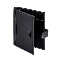 " Mini Executive Deri Portföy Klasörü, 1" Halka Bağlayıcı Ve 250 Sayfalık Kapasite, Not Defterleri Ve 5.5" X 8.5" Belgeler, 2 Kalem Döngüsü, Siyah Suni Deri" 98294