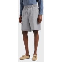 Emporio Armani Erkek Short 3D1Pe2 1Npız 06F8 Gri-Beyaz Gri - Beyaz