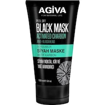 Agiva Aktif Karbon Soyulabilir Siyah Maske 150Ml