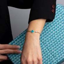 Firuze Lotus Çiçeği BL0033 Sarı Altın