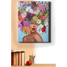 Webstyle Sayılarla Boyama Seti Kasnaklı Çiçek Saçlı Kadın 50 X 65 Cm