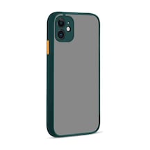 Apple, Uyumlu iPhone 12 Kılıf Montreal Silikon Kapak - Yeşil