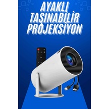 Taşınabilir Projeksiyon Ayaklı Projektör Android Uyumlu Hdmı Girişli 24678161