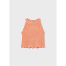 Mayoral Kız Çocuk Nakışlı Askılı Tshirt Turuncu