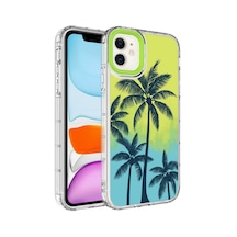 Apple Uyumlu iPhone 11 Kamera Korumalı Renkli Desenli Sert Silikon Zore Korn Kapak