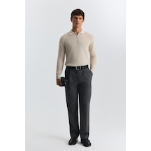 Antioch Regular Fit Pileli Pantolon Gri