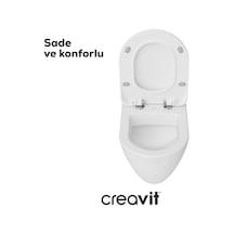Creavit Terra Asma Klozet Gömme Rezervuarlı Set