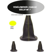 Fıat 500 Uyumlu Oto,araba Vites Körüğü Sarı Dikiş Lamborghini Aventador