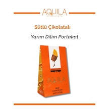 Aquila Chocolate Sütlü Çikolata Kaplı Portakal Dilim - 80 Gr