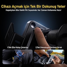Superauto 65w Araç İçi Şarjı, 15w Şarj Aleti Handsfree Telefon Tutucu