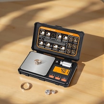 Willowhaven Orange 200g X 0.01g Hassas Cep Terazisi 6 Birim Çevirme Altın İlaç Ölçüm Turuncu 200 0.01