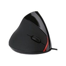 Rogfer Jsy-12 5 Tuşlu Usb Kablolu Dikey Fare Ergonomik Bilek Desteği Optik Fare Siyah Diğer - Black Diğer