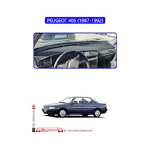 Peugeot 405 1987-1992 Torpido Koruma Halısı Mavi Kenar
