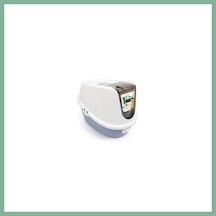 M-pets Eco Tima Kapalı Kedi Tuvaleti Large Okyanus Mavisi 60x45x42 Cm Bsk2026