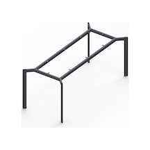 Api Design Beşgen Metal Ofis Çalışma Masa Ayağı Ahşap-cam-mermer İçin Uygun Siyah