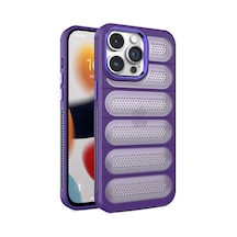 Apple İphone 14 Pro Kılıf Airmax Silikon Kapak - Derin Mor Çok Renkli