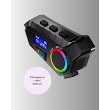 Bluetooth 5. 4 İnterkom Ip65 Toz Ve Su Geçirmez Led Göstergeli