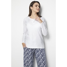 Miorre Doremi White-black Bayan Pijama Takımı 001