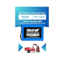 Yuki Yk-16 Ilgaz Mini Batarya Standart Kapasite Lifepo4 72v 24ah Elektrikli Motosiklet Bataryası