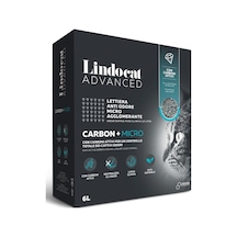 Lindocat Advanced Aktif Karbonlu Ekstra Topaklanan İnce Taneli Kedi Kumu 6l